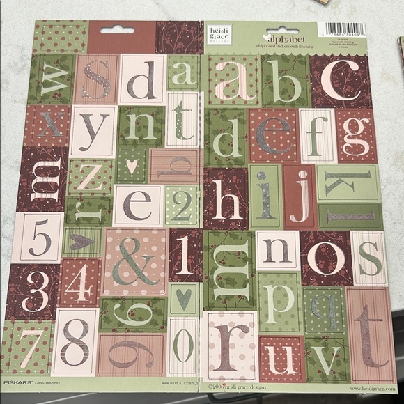 Heidi Grace Designs Alphabet Scrapbook Stickers Set - Picture 4 of 8